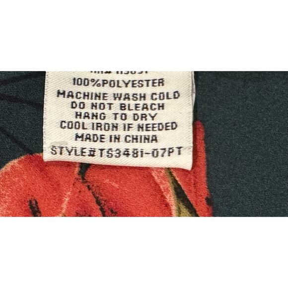 Collective Concepts Aimee Surplice Tie Sleeve Blouse Floral Romantic Women’s XLP - Picture 10 of 11